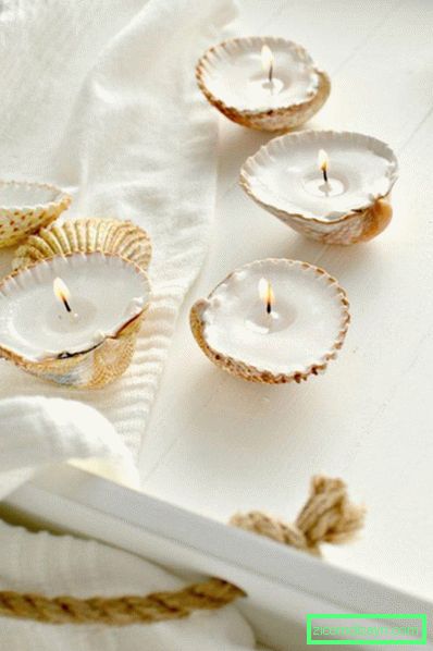 Мини свещи от морски костюми